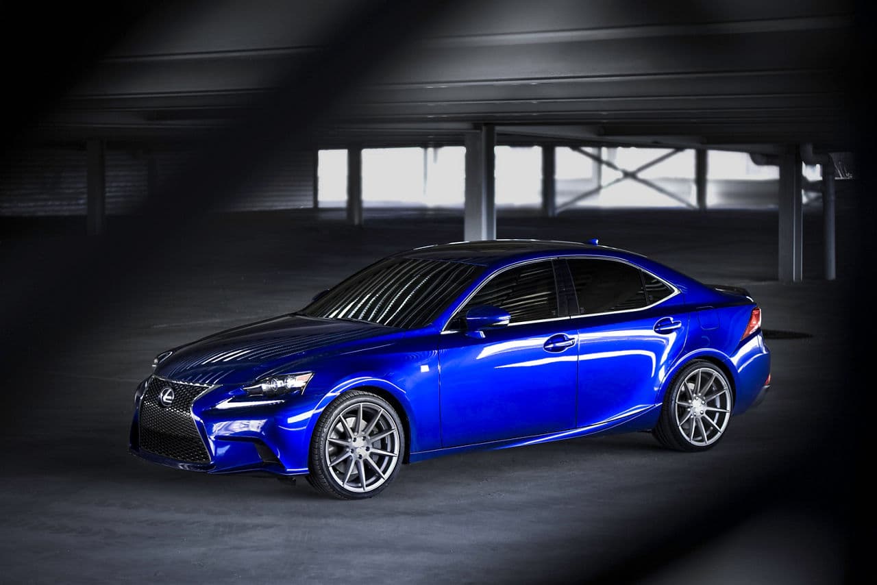 Interior of 2019 Lexus IS with wheels