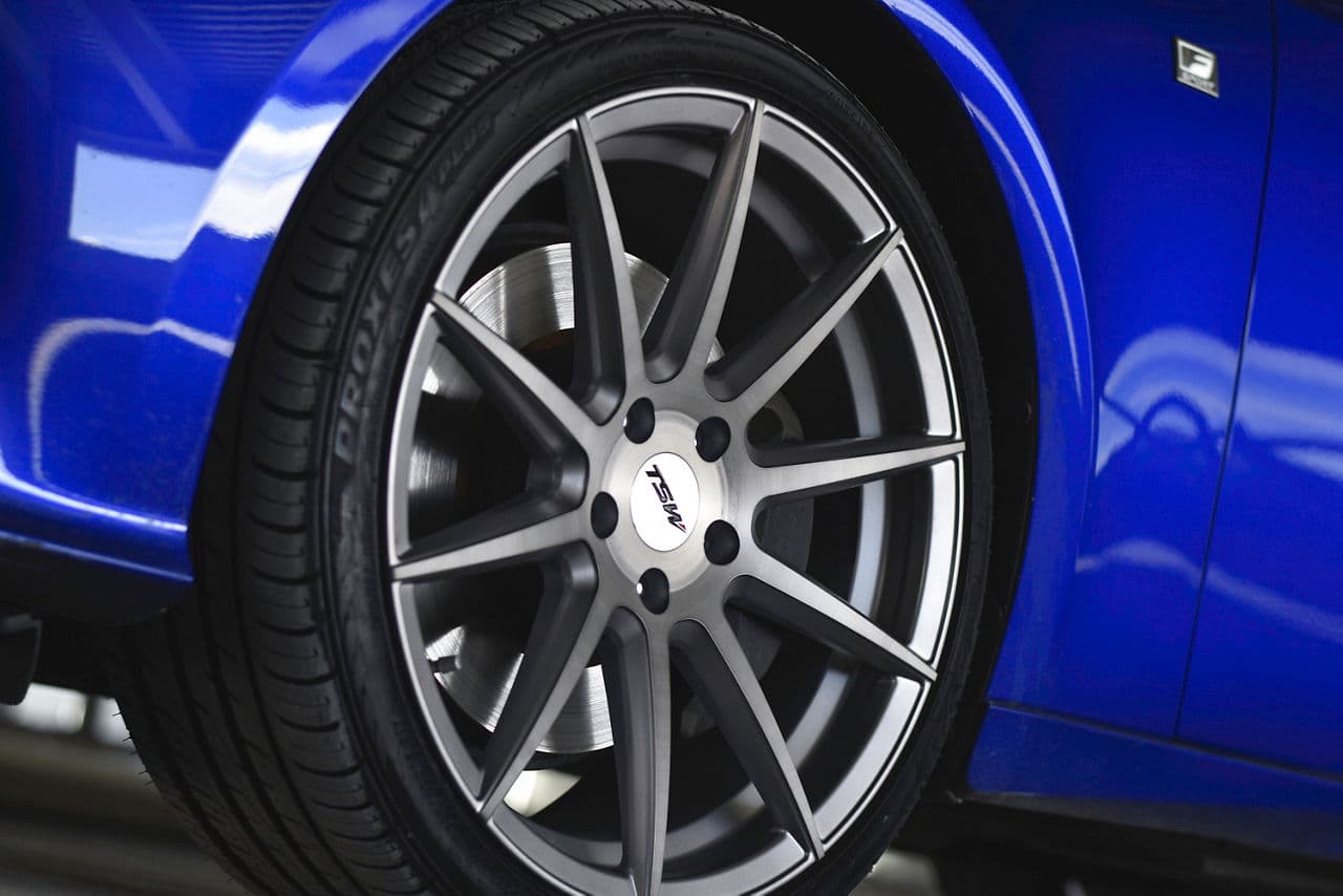 Detail view of 2019 Lexus IS with wheels