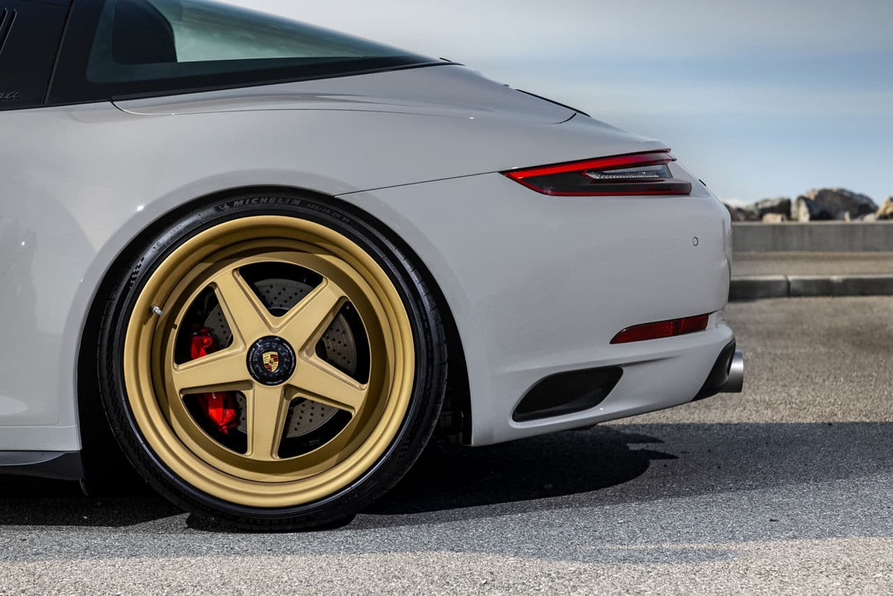 Detail view of 2019 Porsche 991 with wheels