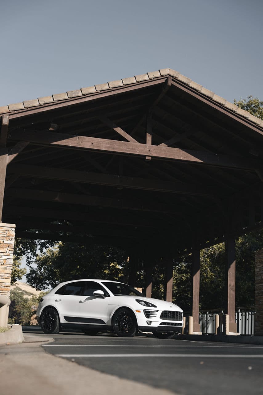 Detail view of 2019 Porsche Macan with wheels