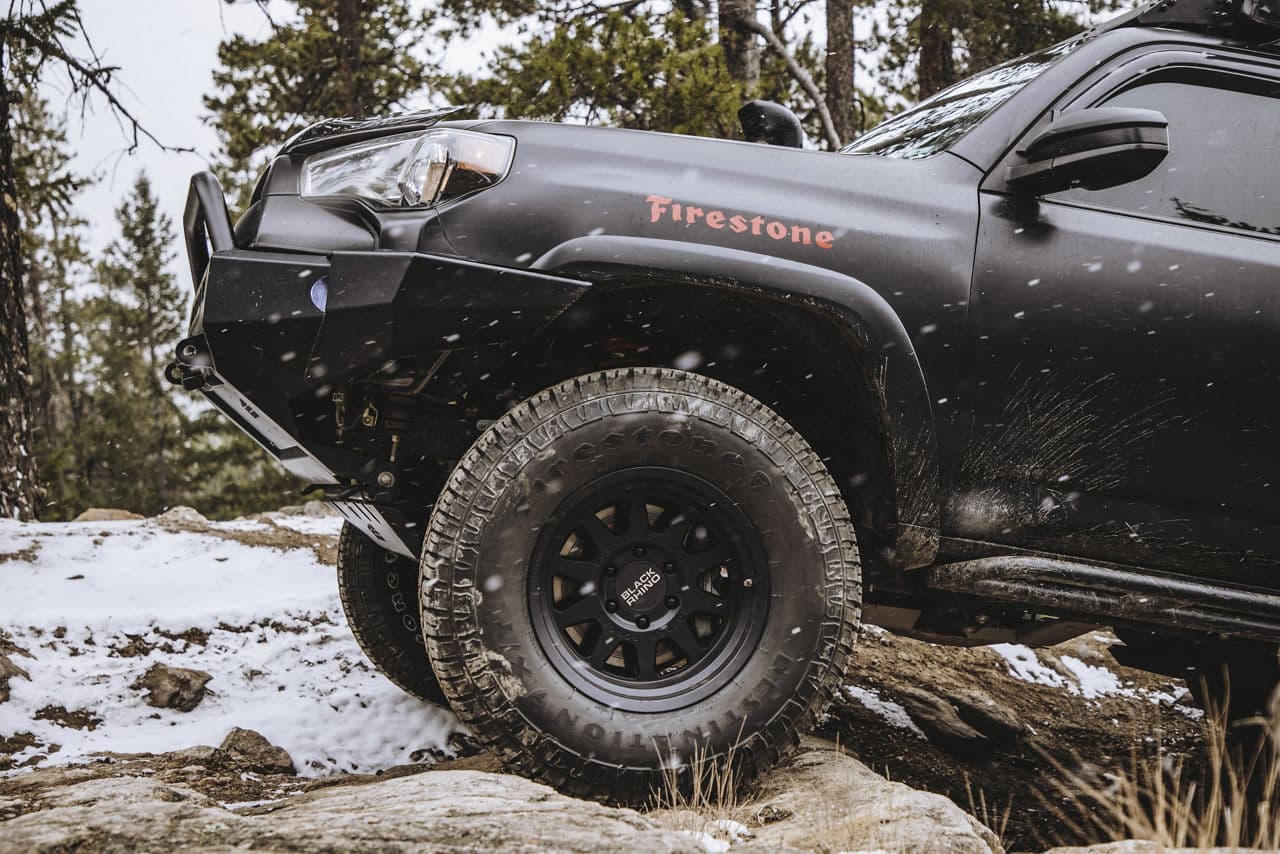 Side profile of 2019 Toyota 4Runner with truck suv wheels
