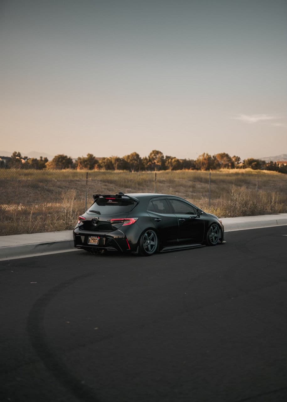 Side profile of 2019 Toyota Corolla with wheels