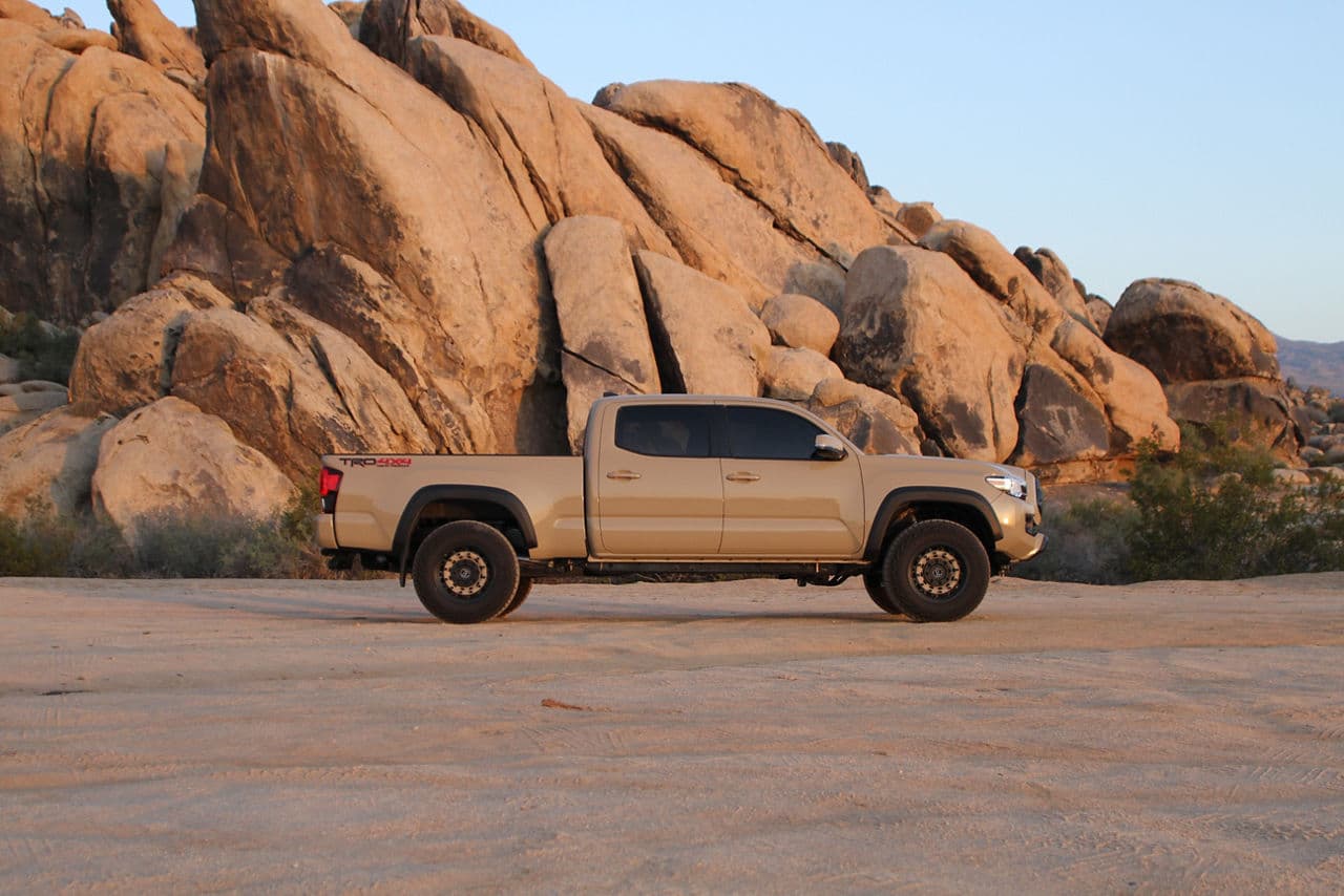 Front view of 2019 Toyota Tacoma with wheels