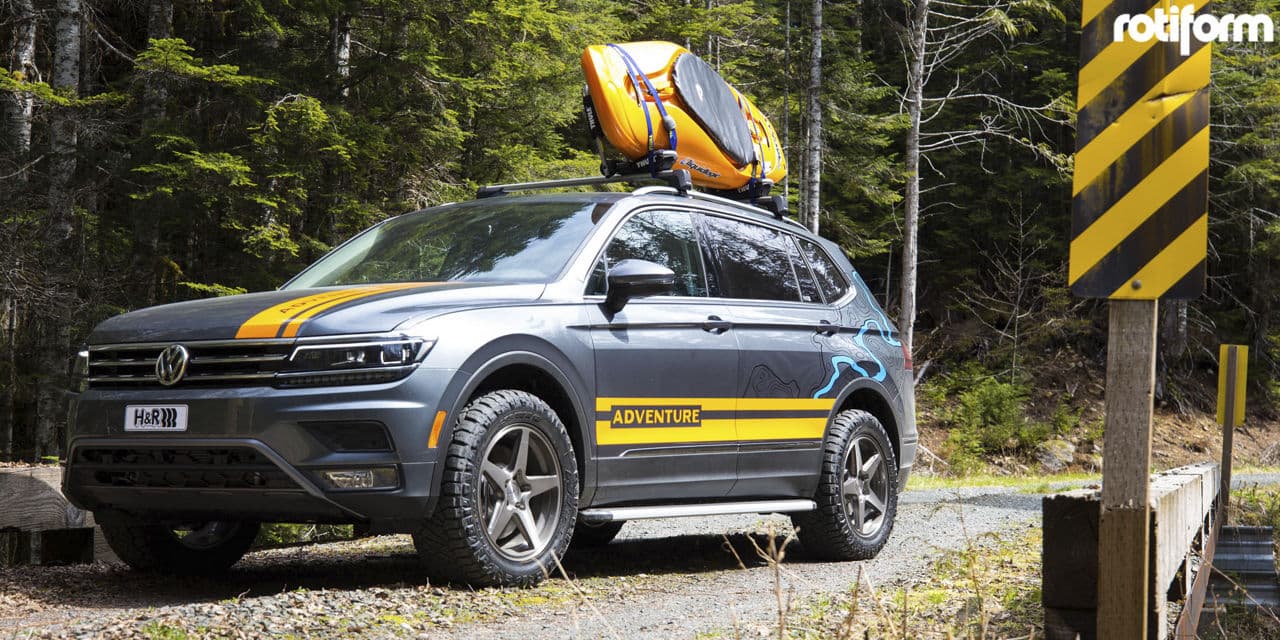 Interior of 2019 Volkswagen Tiguan with wheels