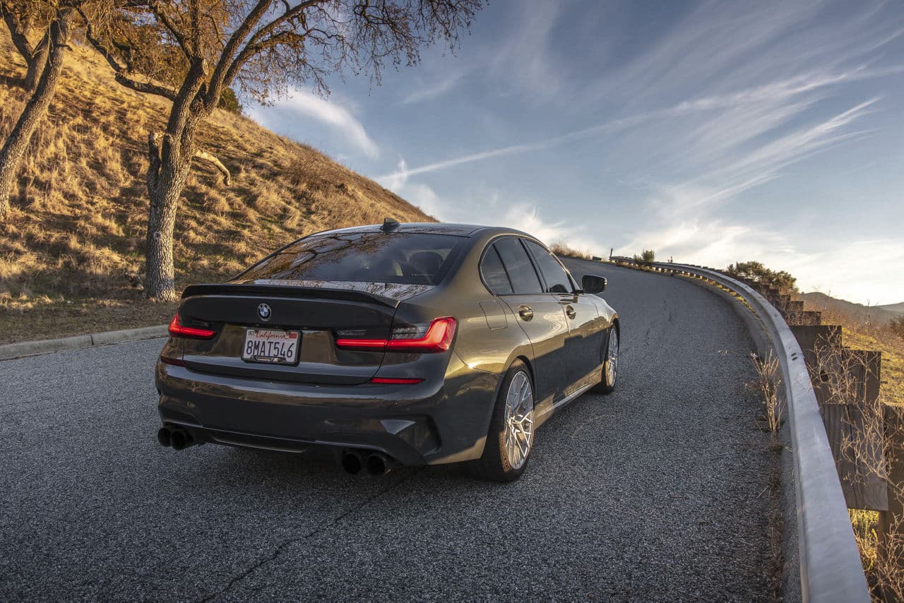 Detail view of 2020 BMW M340i with wheels