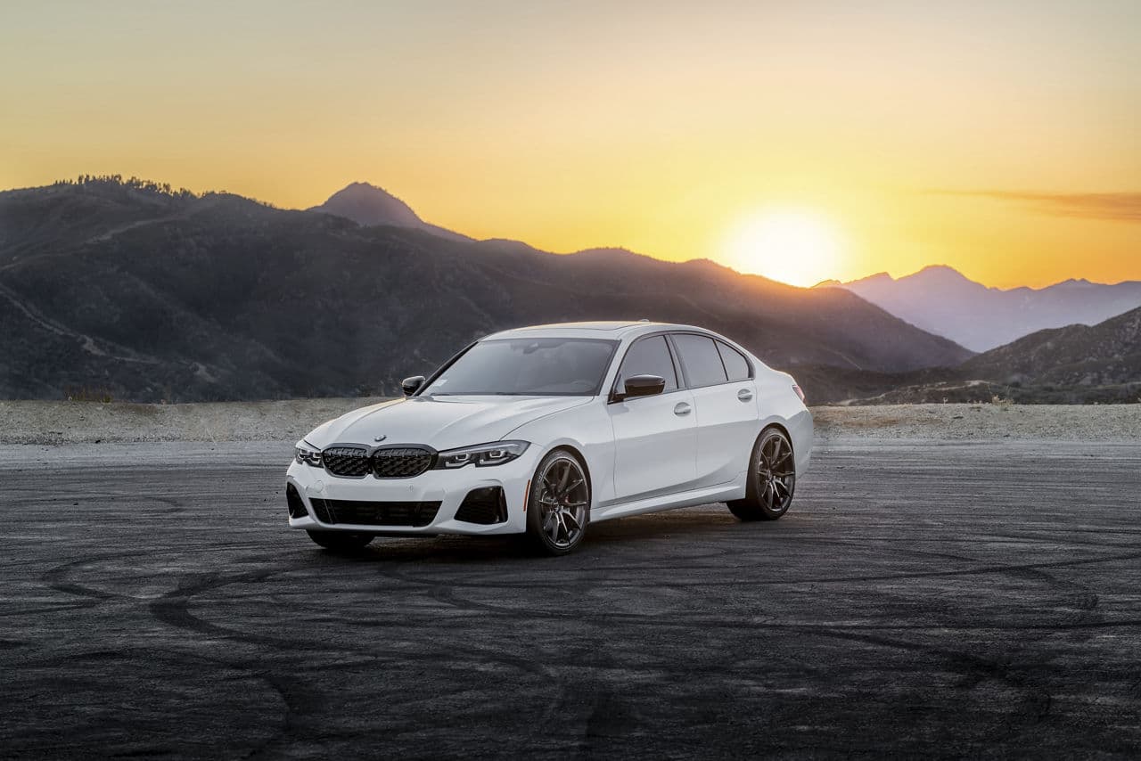 Front view of 2020 BMW M340i with wheels
