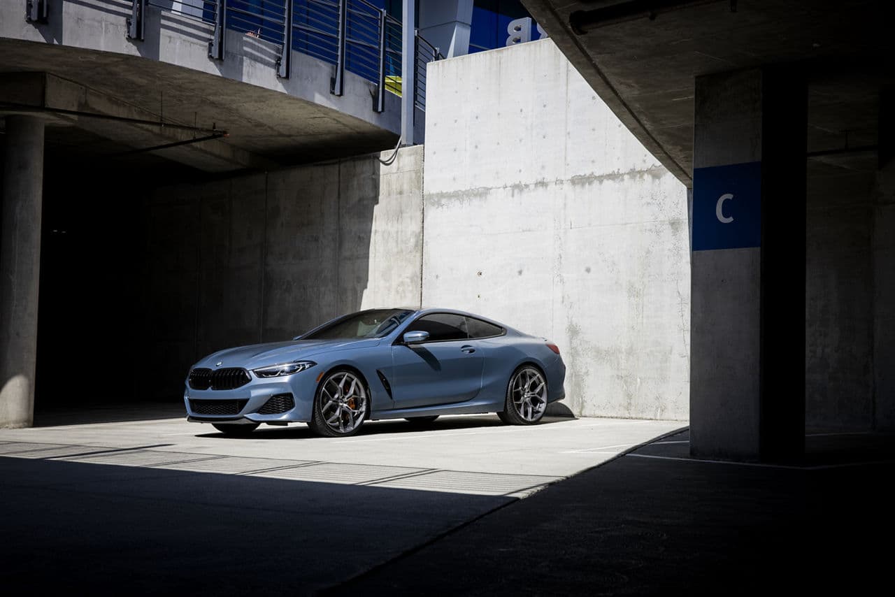 Front view of 2020 BMW M850i with wheels