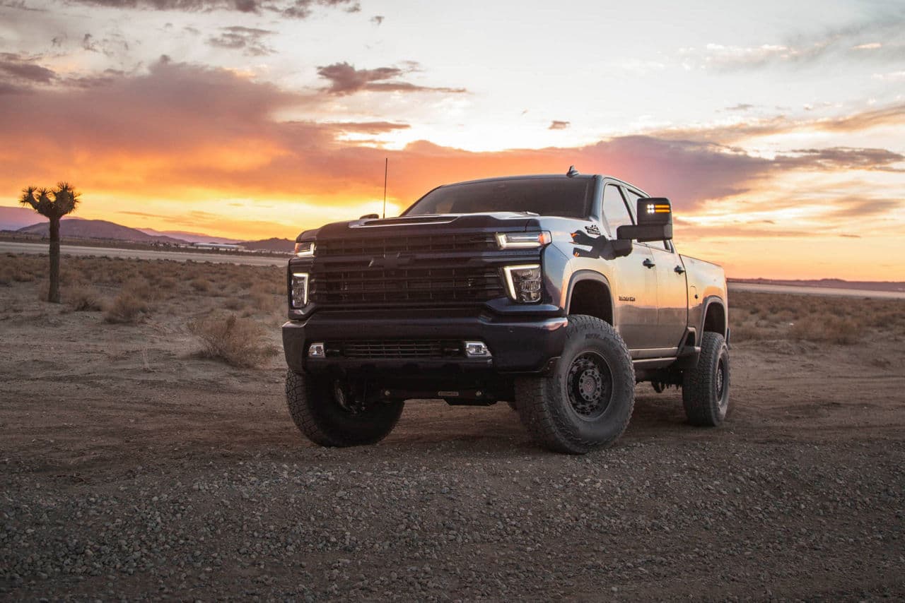 Front view of 2020 Chevrolet Silverado 2500 with wheels