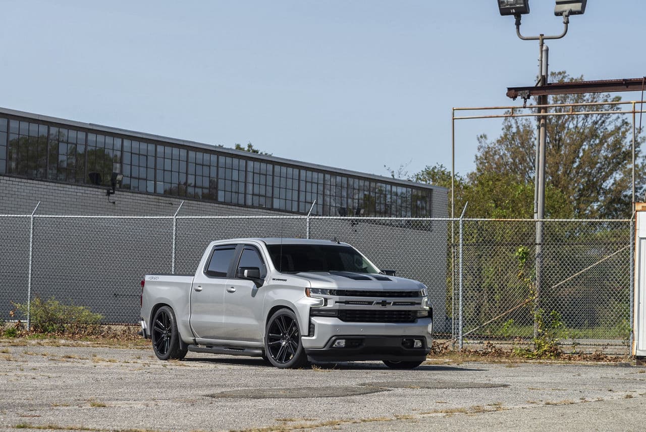 Interior of 2020 Chevrolet Silverado with wheels