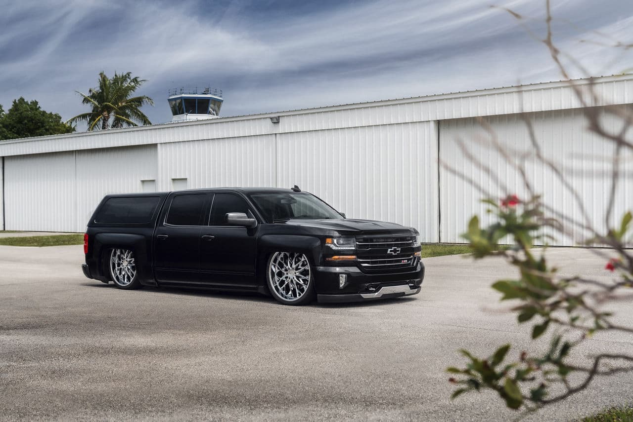 Front view of 2020 Chevrolet Silverado with wheels