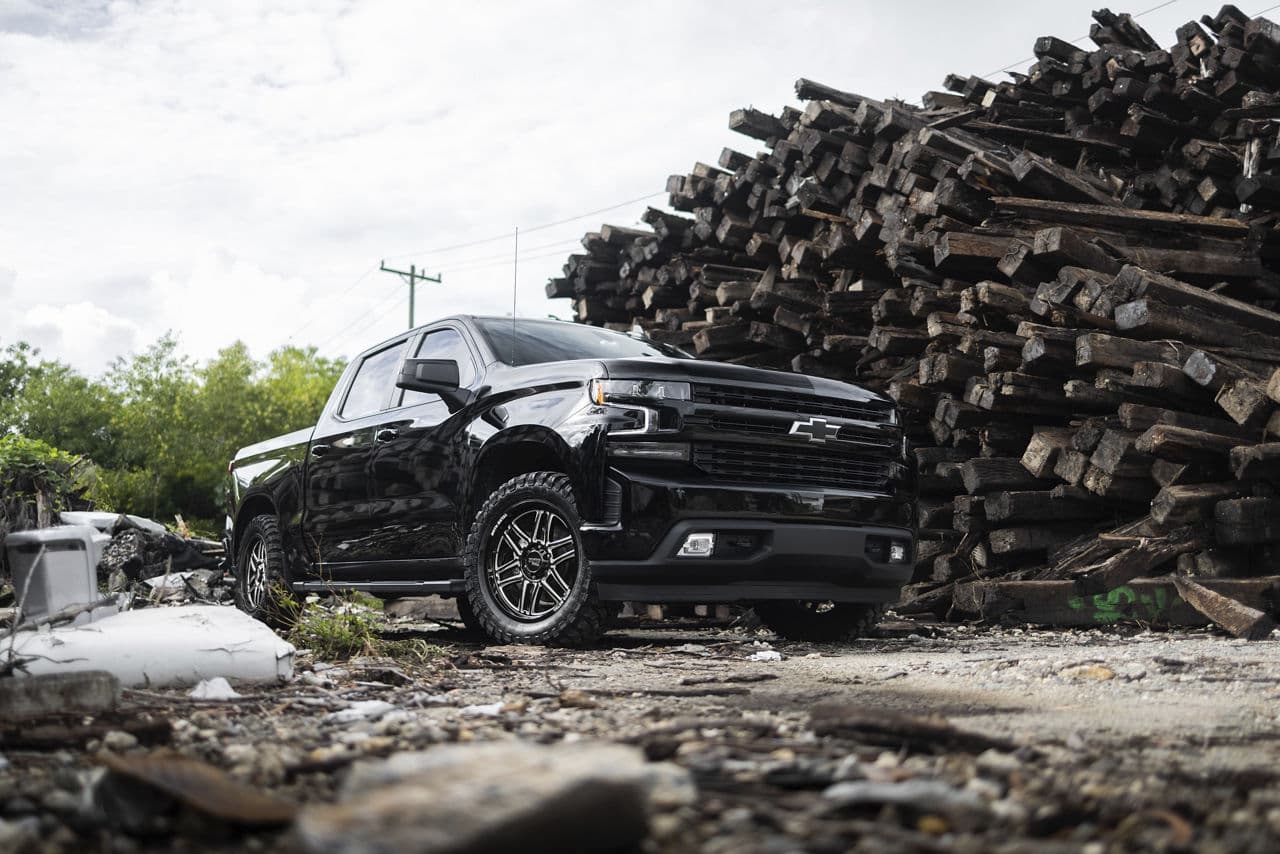 Front view of 2020 Chevrolet Silverado with wheels