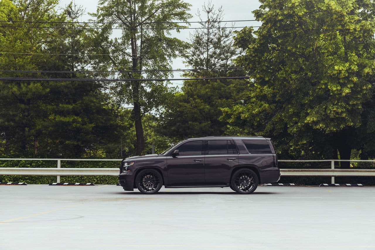 Detail view of 2020 Chevrolet Tahoe with wheels