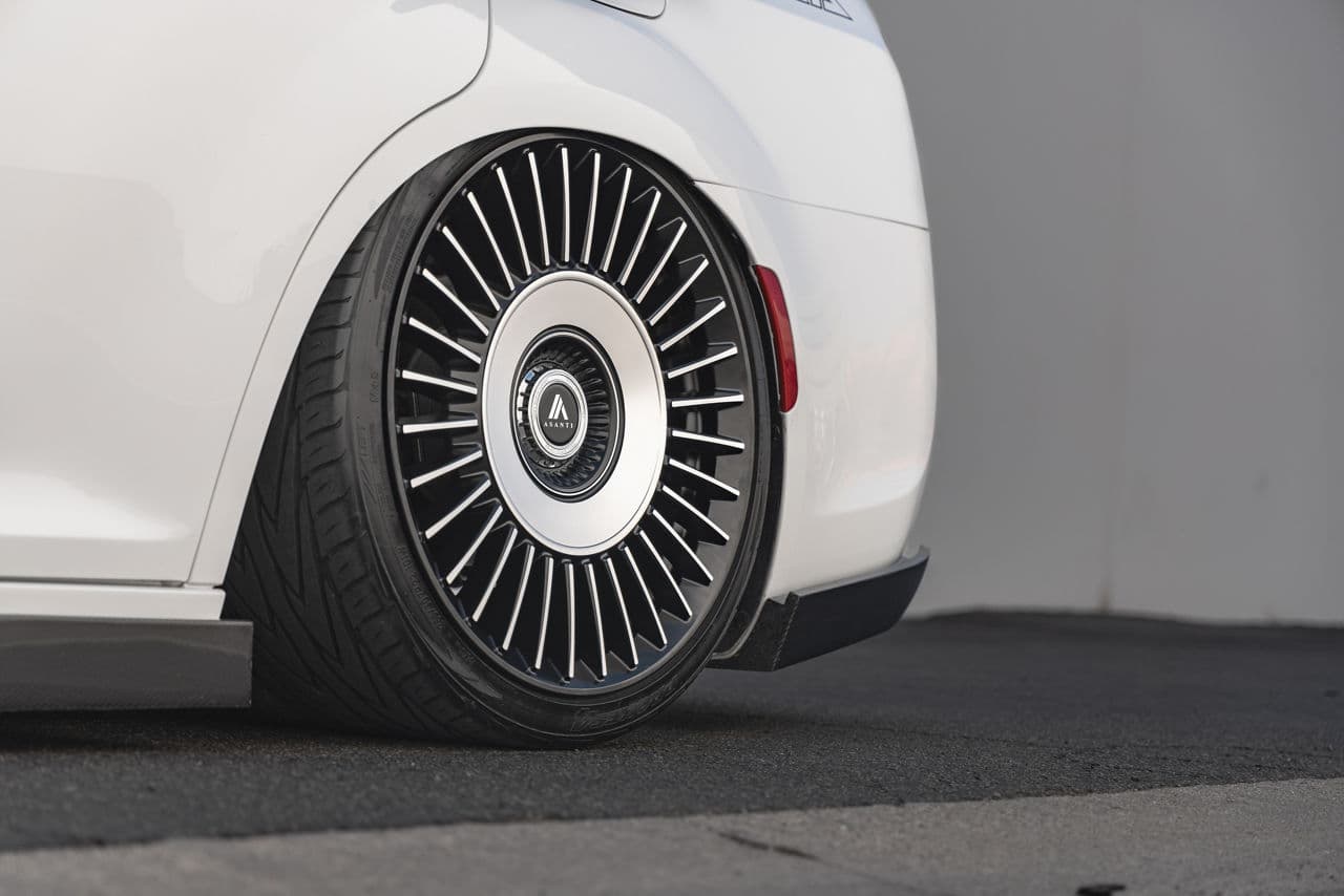 Rear view of 2020 Chrysler 300 with wheels