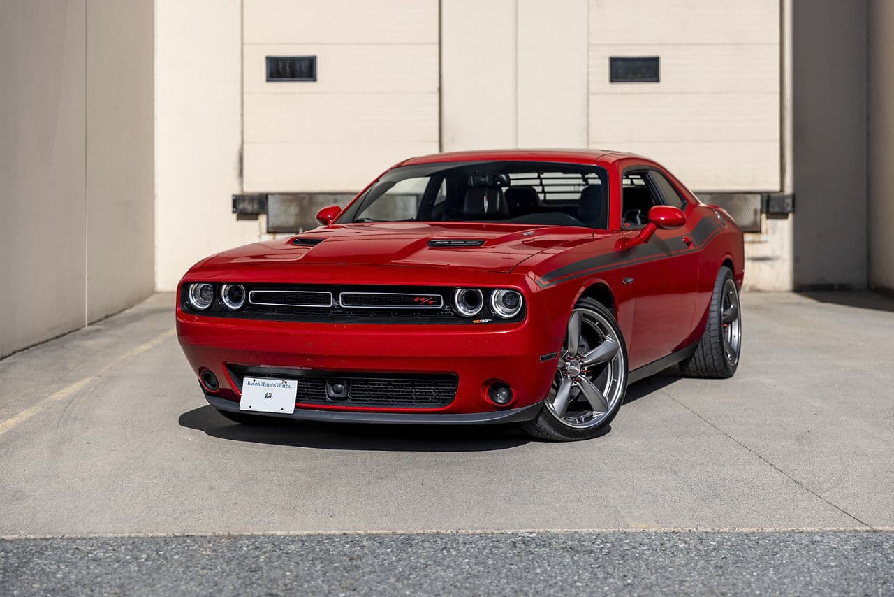 Front view of 2020 Dodge Challenger with wheels