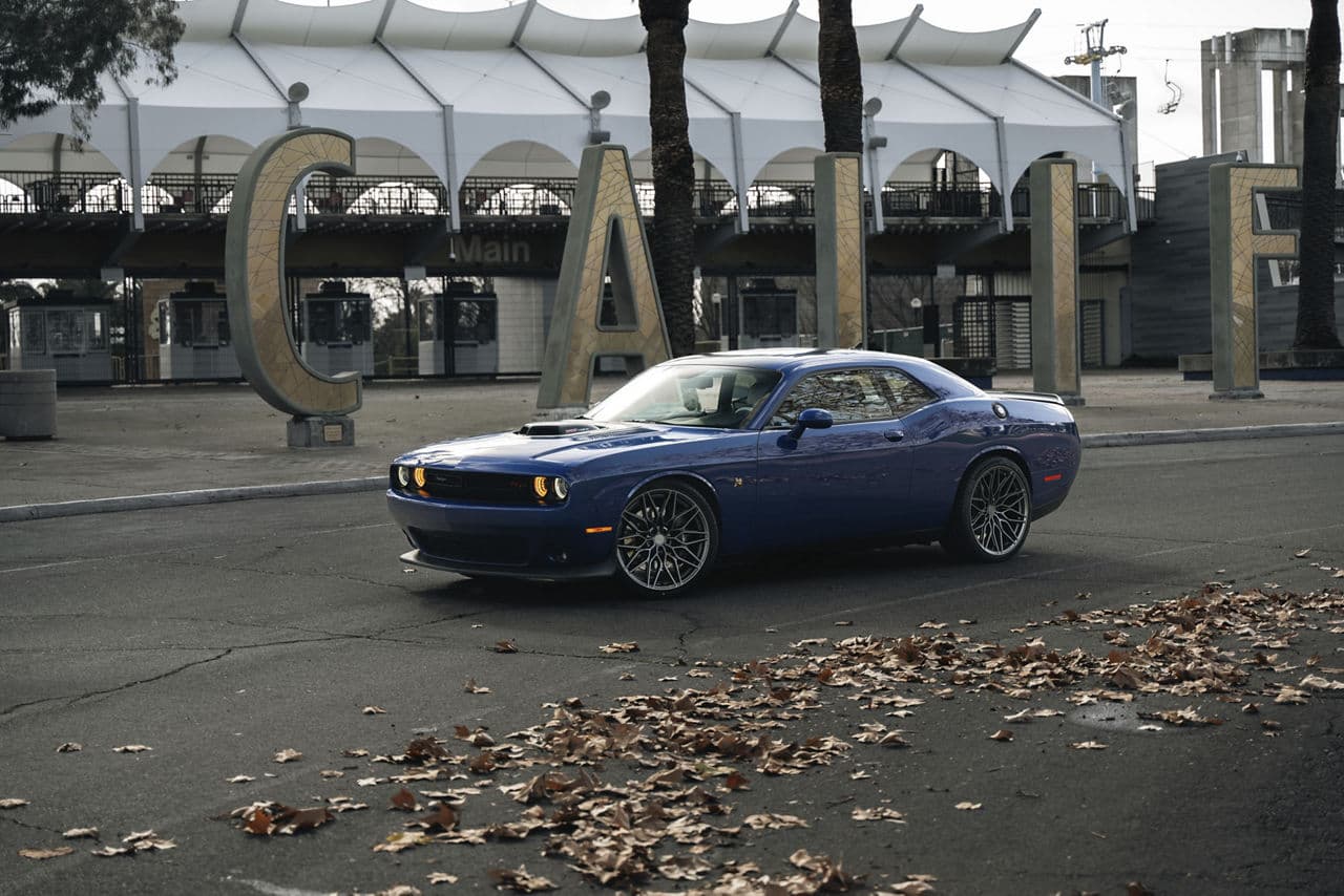 Front view of 2020 Dodge Challenger with wheels