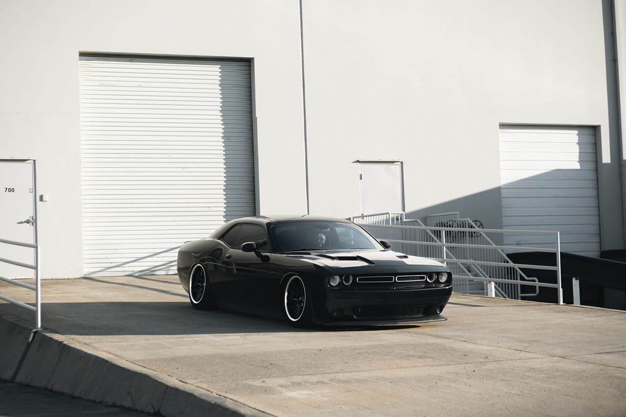 Side profile of 2020 Dodge Challenger with wheels