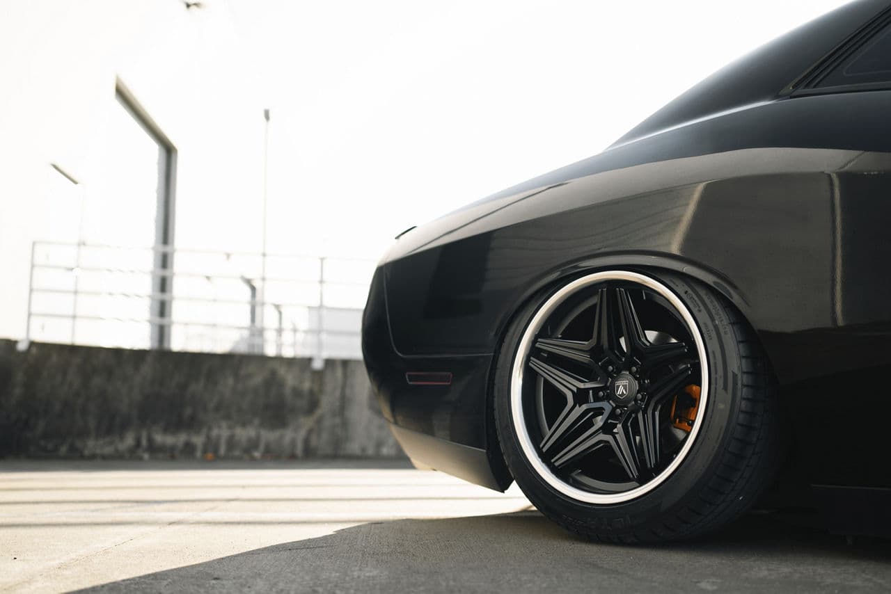 Detail view of 2020 Dodge Challenger with wheels