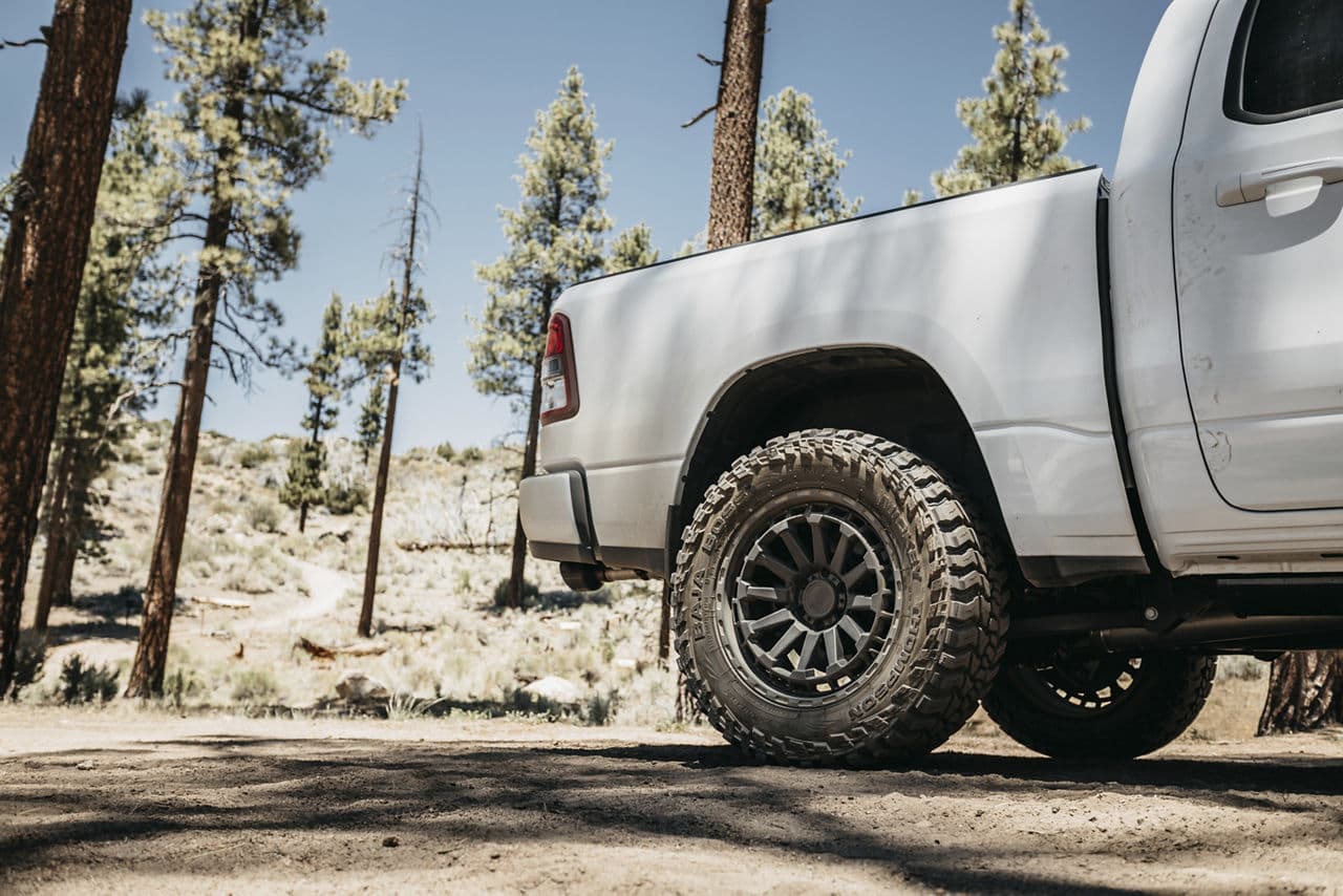 Detail view of 2020 Dodge Ram 1500 with wheels