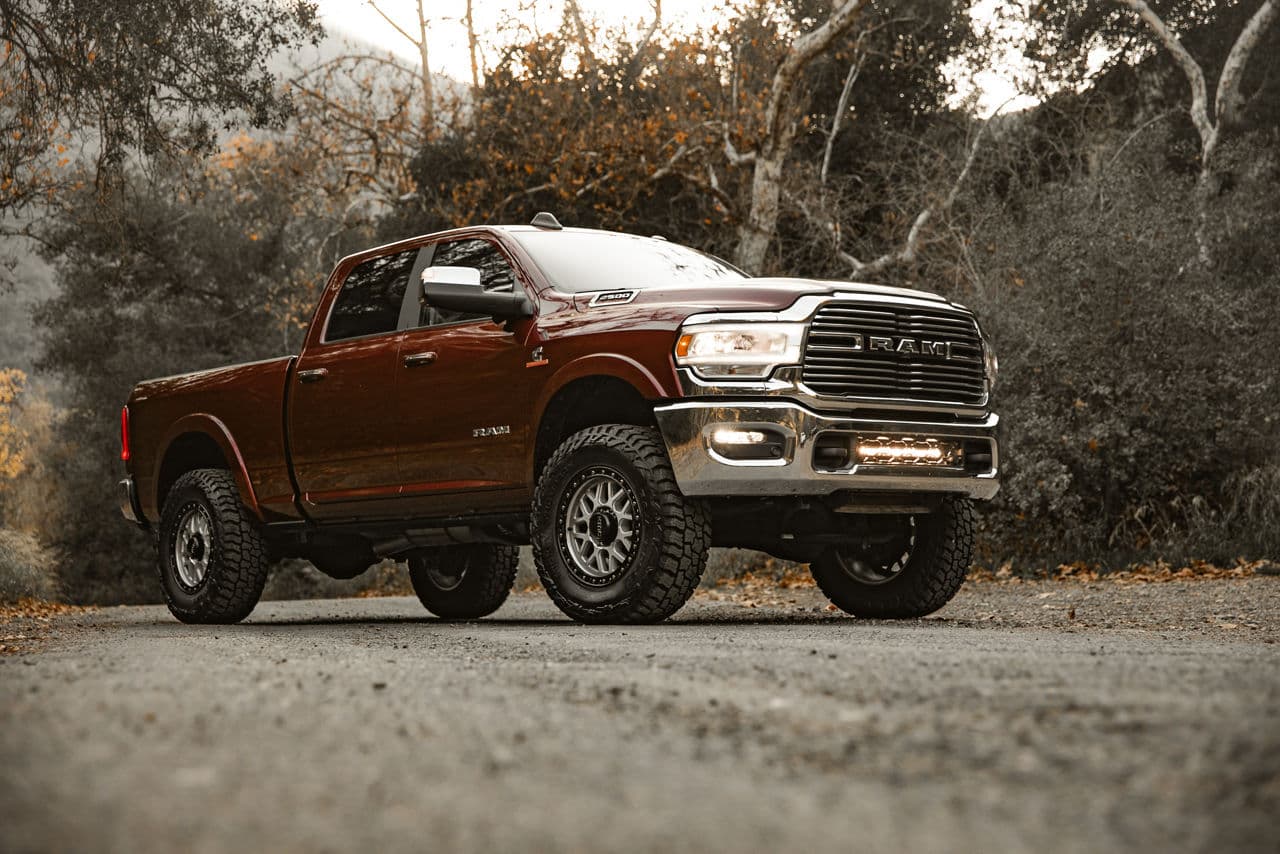 Front view of 2020 Dodge Ram 2500 with truck suv wheels
