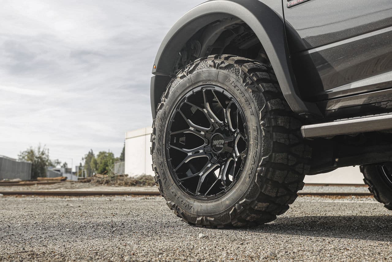 Rear view of 2020 Dodge Ram 2500 with truck suv wheels