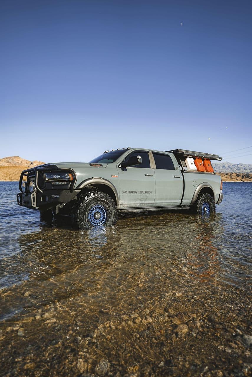 Interior of 2020 Dodge Ram 2500 with vehicle wraps