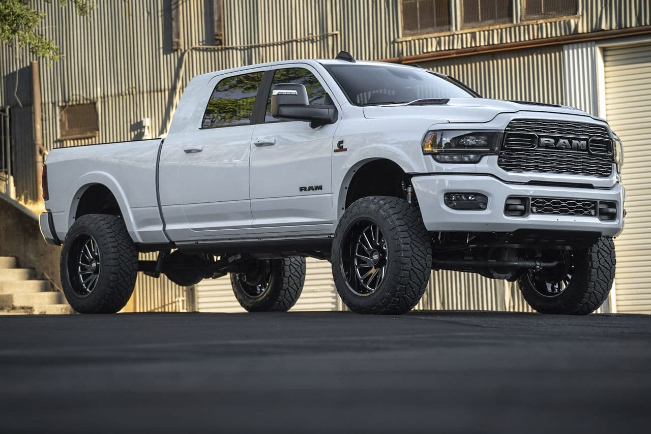 Front view of 2020 Dodge Ram with wheels