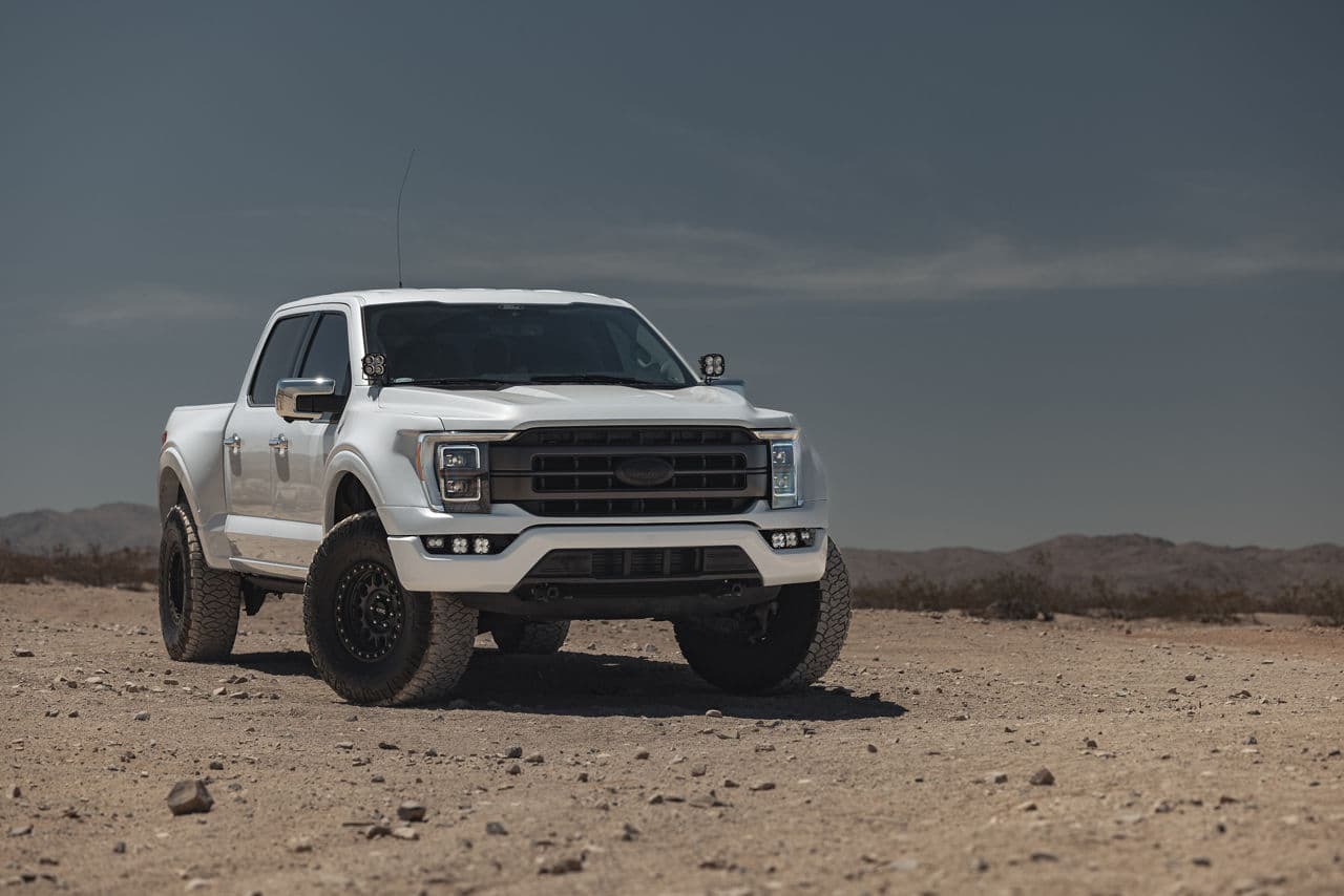 Front view of 2020 Ford F150 with wheels