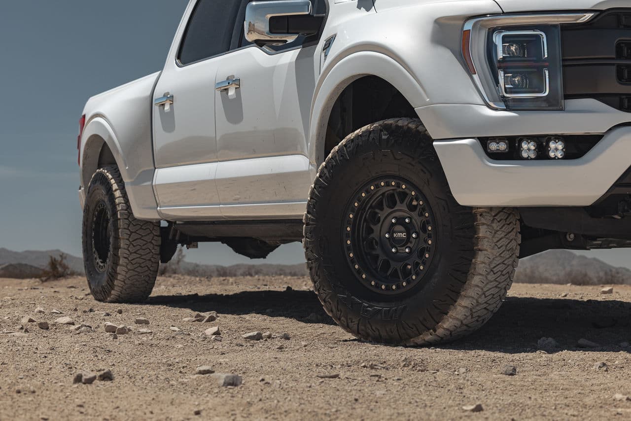 Interior of 2020 Ford F150 with wheels
