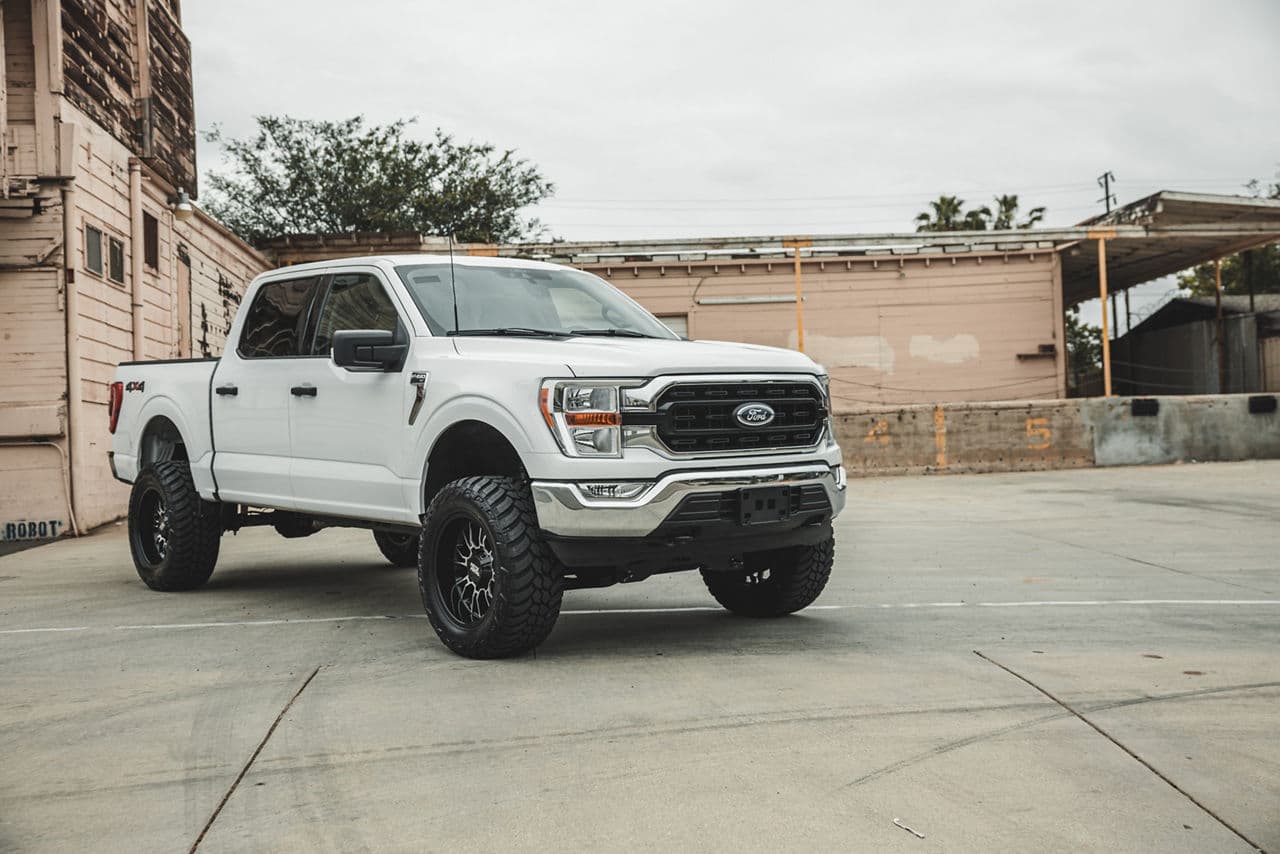 Interior of 2020 Ford F150 with wheels