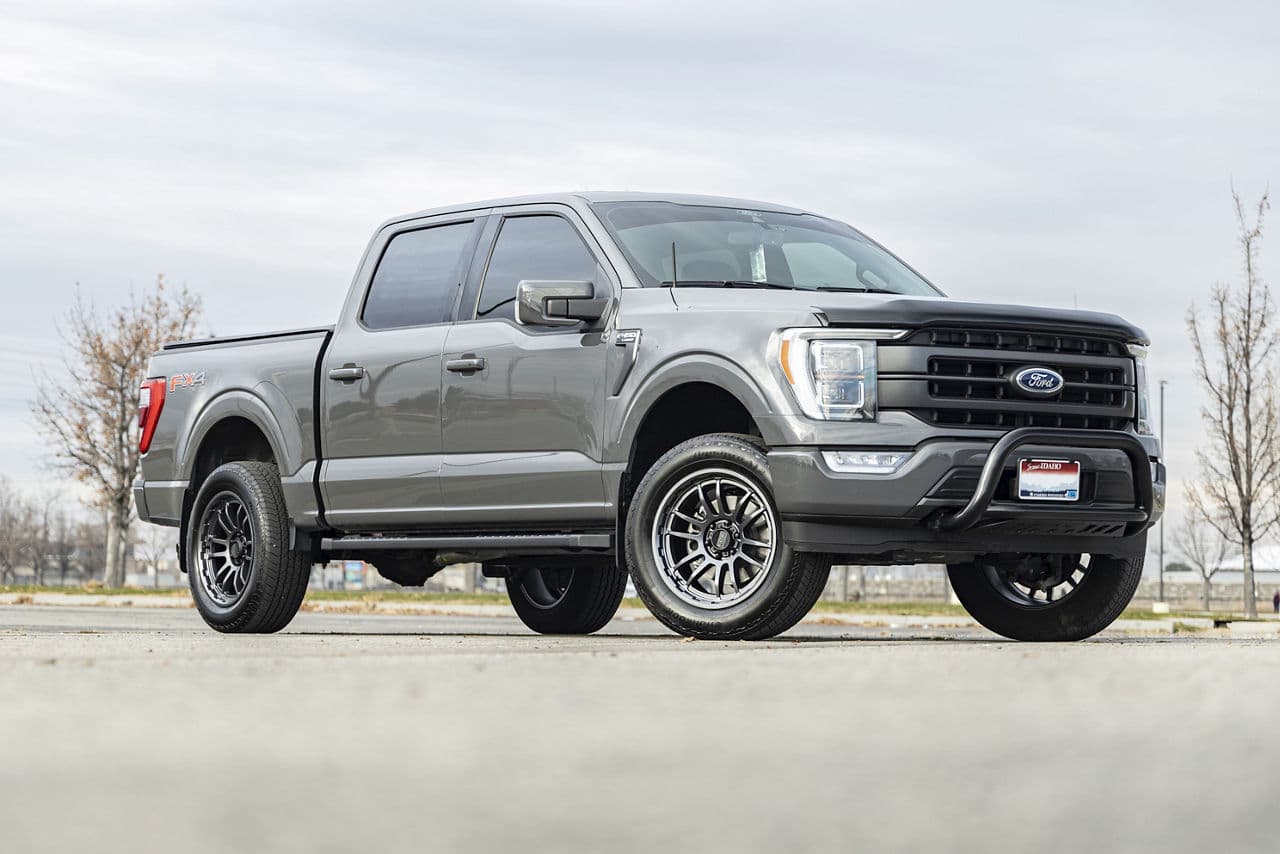 Front view of 2020 Ford F150 with wheels