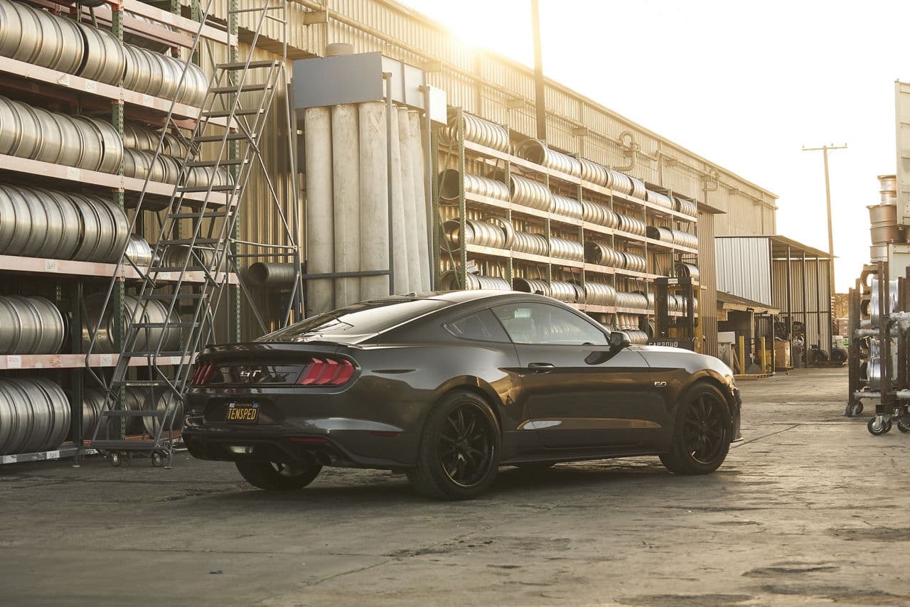 Interior of 2020 Ford Mustang GT with wheels