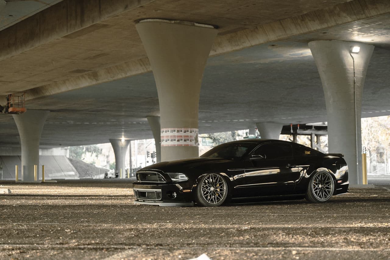 Front view of 2020 Ford Mustang GT with wheels