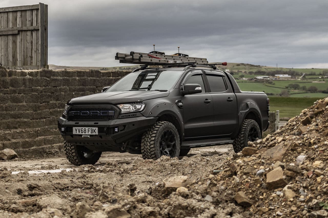 Front view of 2020 Ford Ranger with wheels