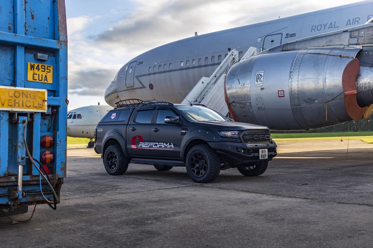 Side profile of 2020 Ford Ranger with wheels