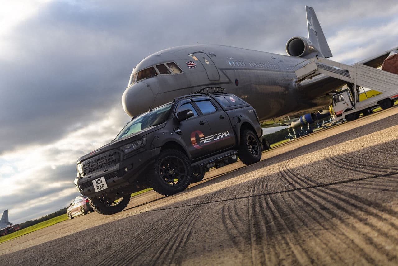 Interior of 2020 Ford Ranger with wheels