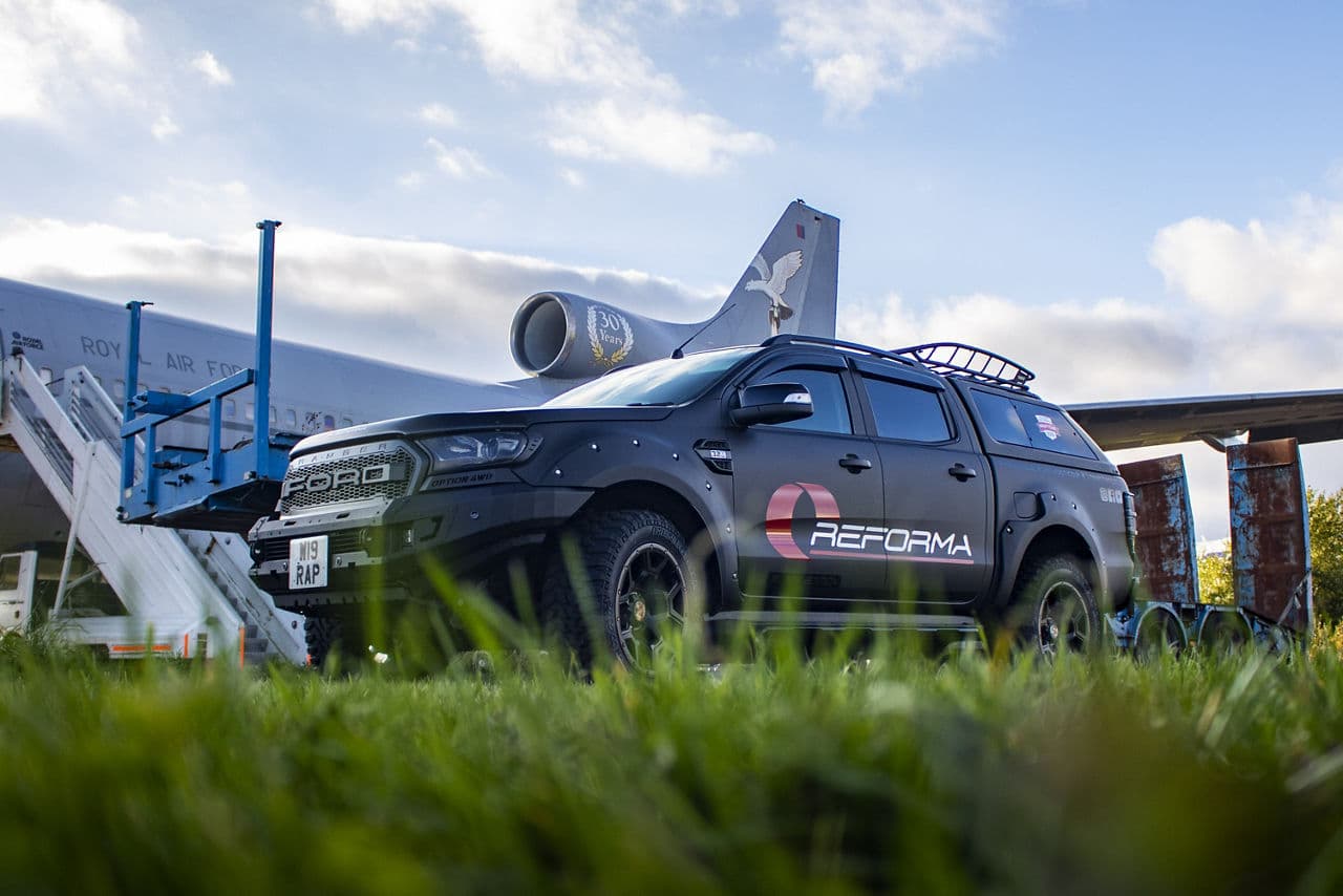 Detail view of 2020 Ford Ranger with wheels