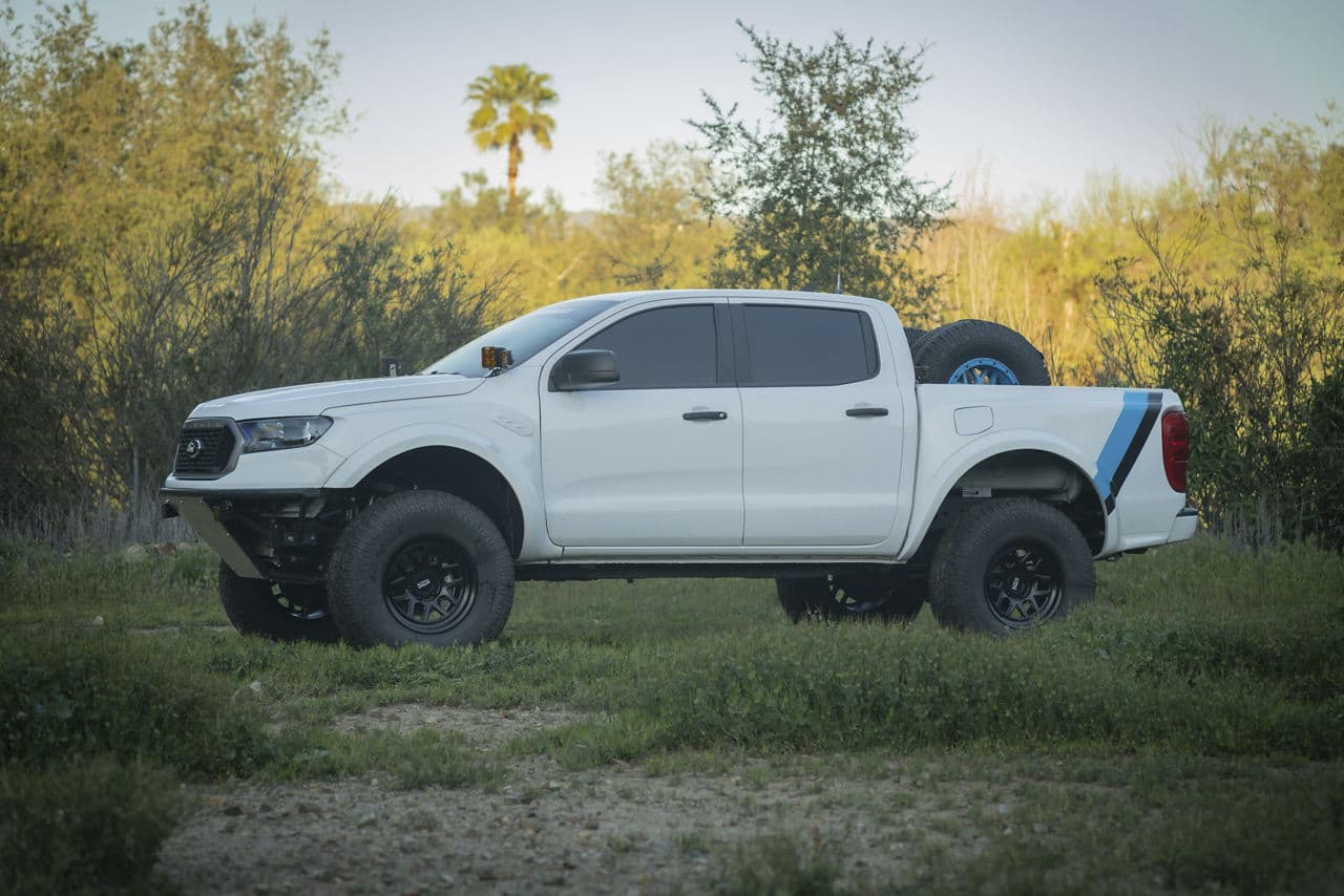 Front view of 2020 Ford Ranger with wheels