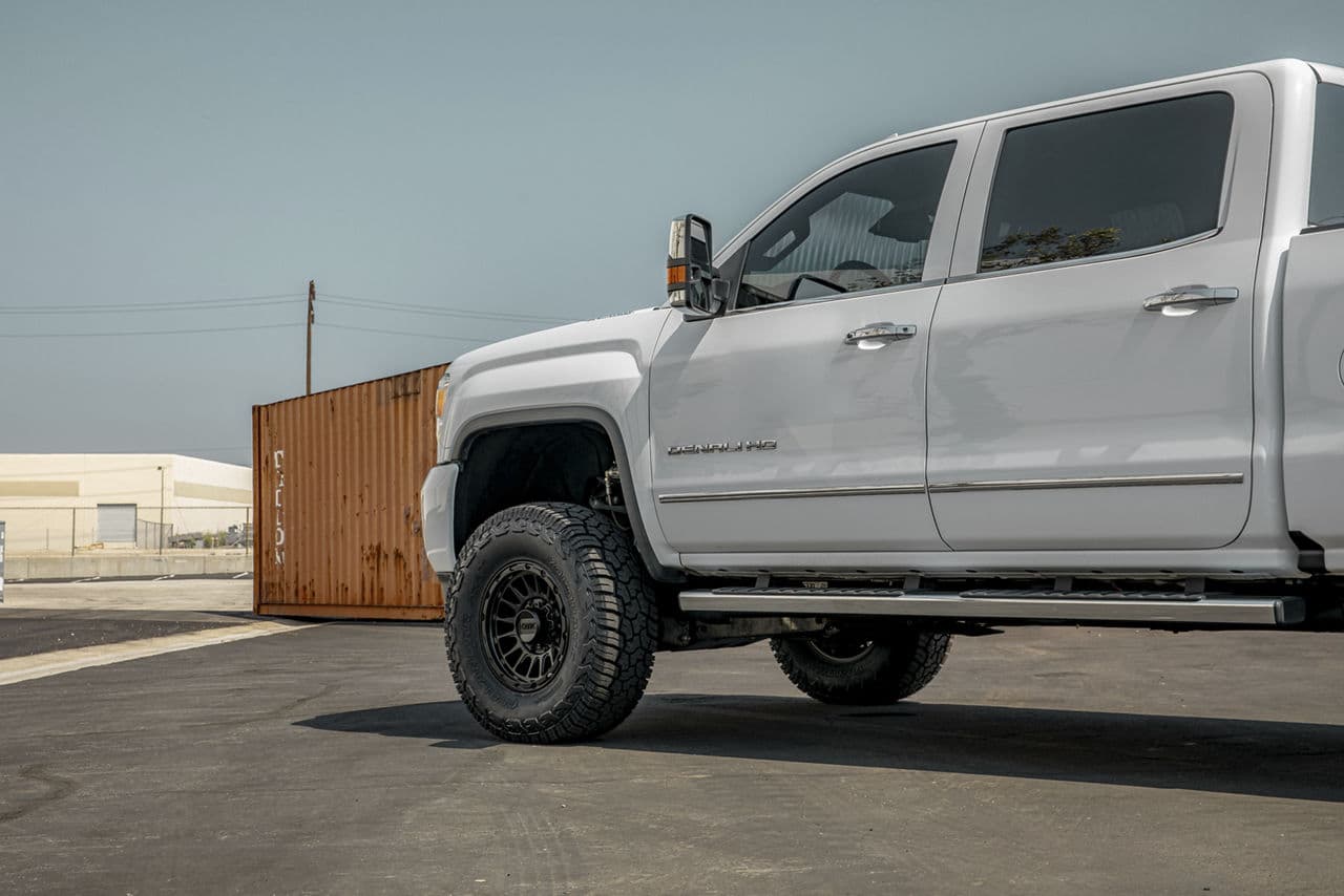 Interior of 2020 GMC 2500 Denali with wheels