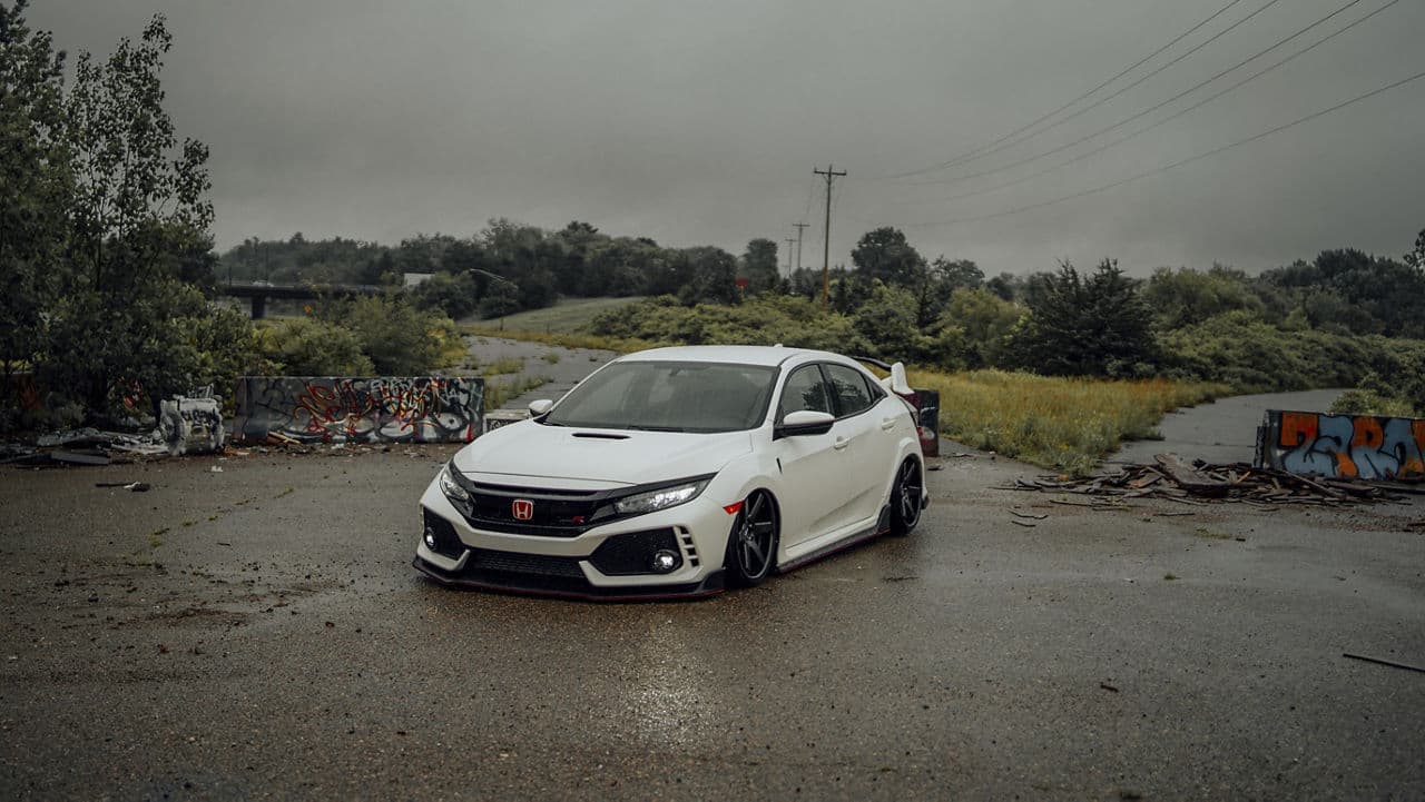 Interior of 2020 Honda Civic Type R with wheels