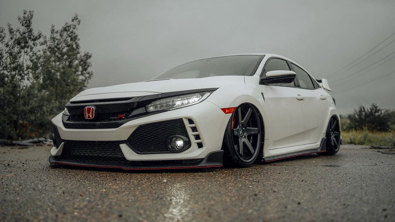 Detail view of 2020 Honda Civic Type R with wheels