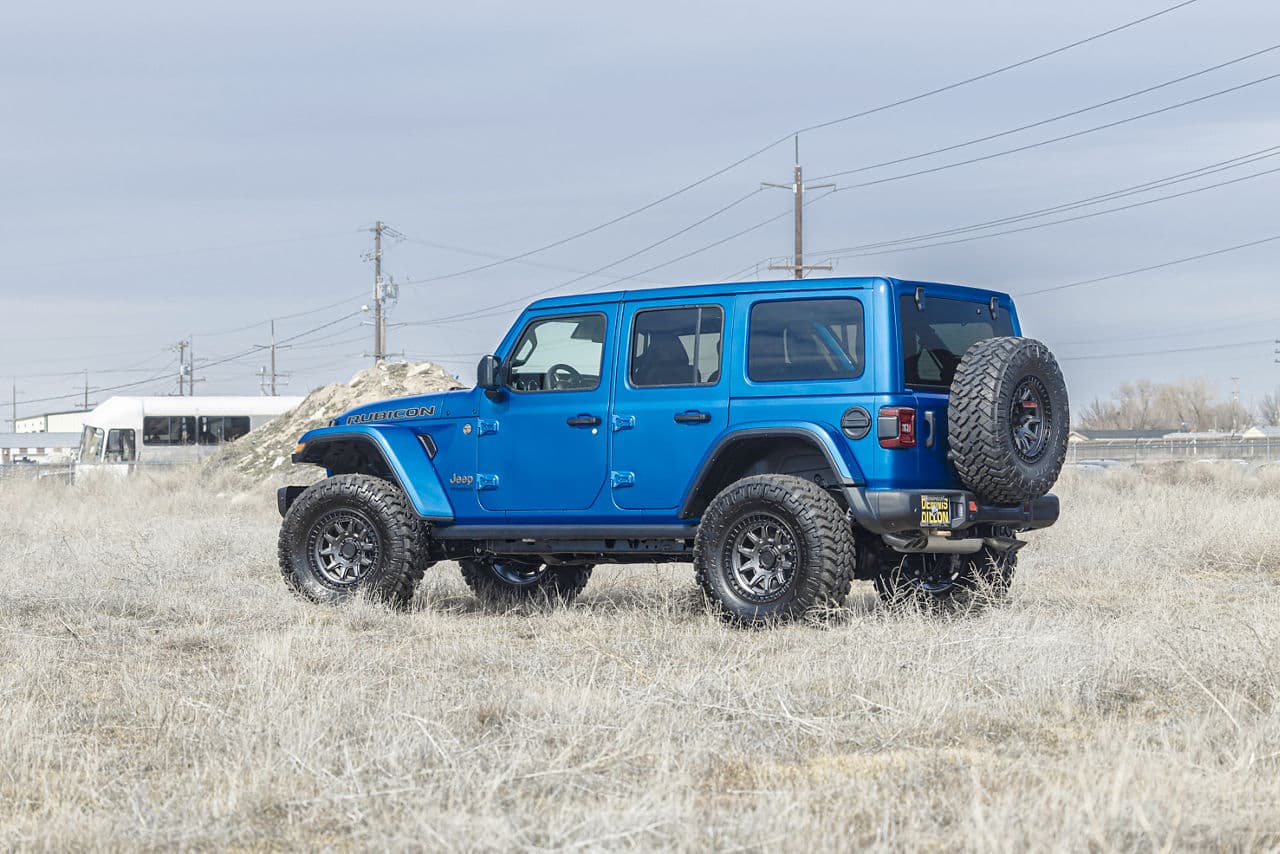 Front view of 2020 Jeep Wrangler with wheels