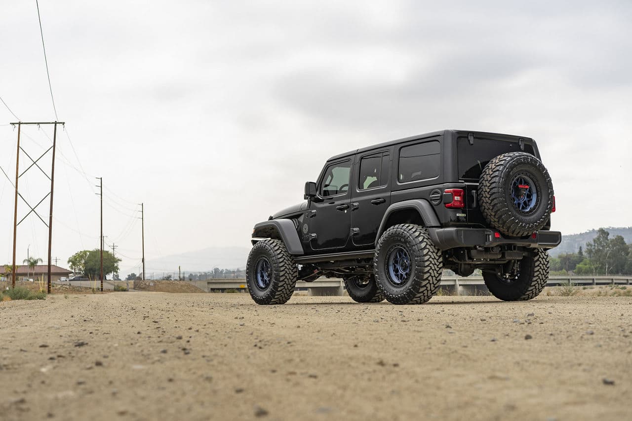 Interior of 2020 Jeep Wrangler with wheels