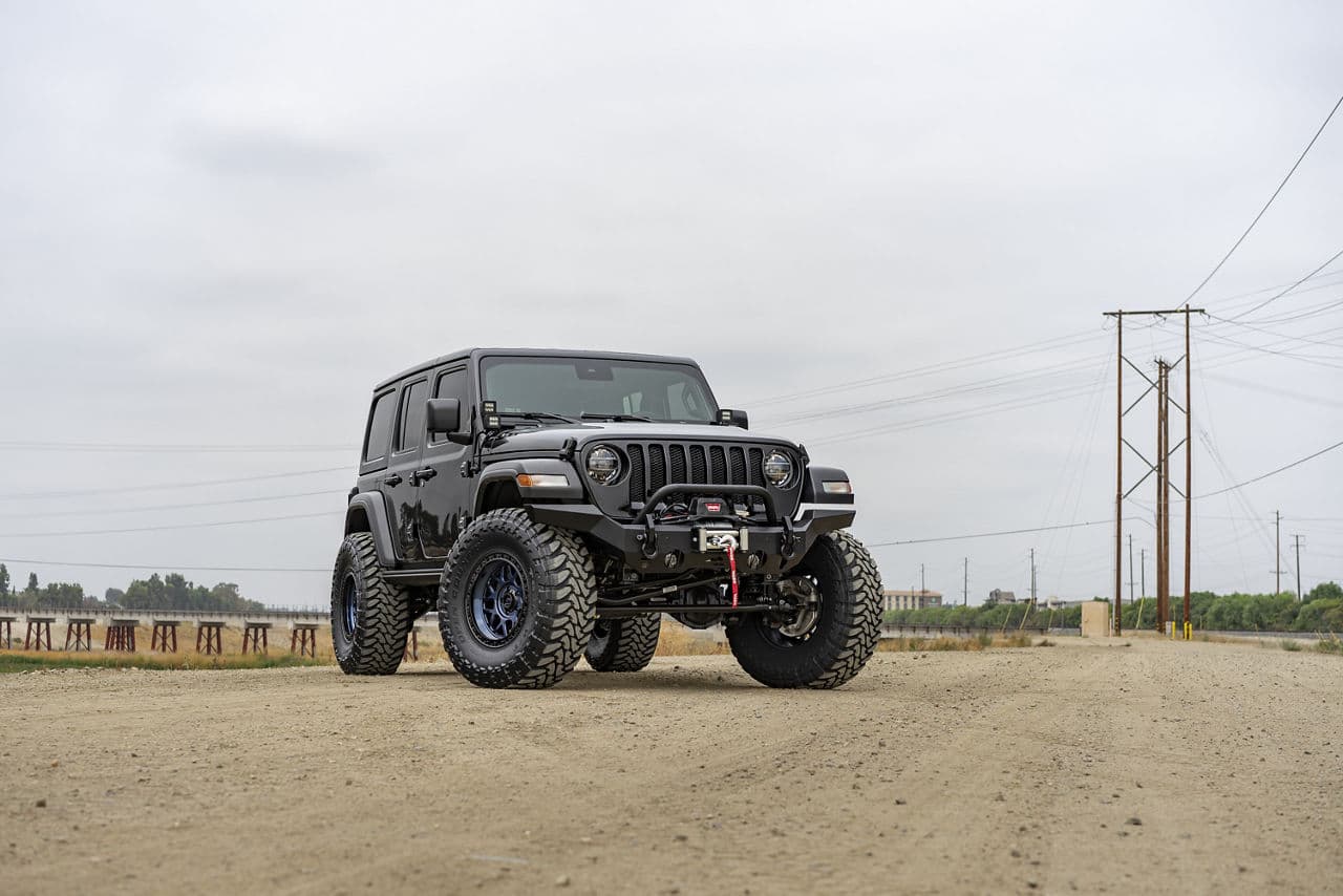 Detail view of 2020 Jeep Wrangler with wheels