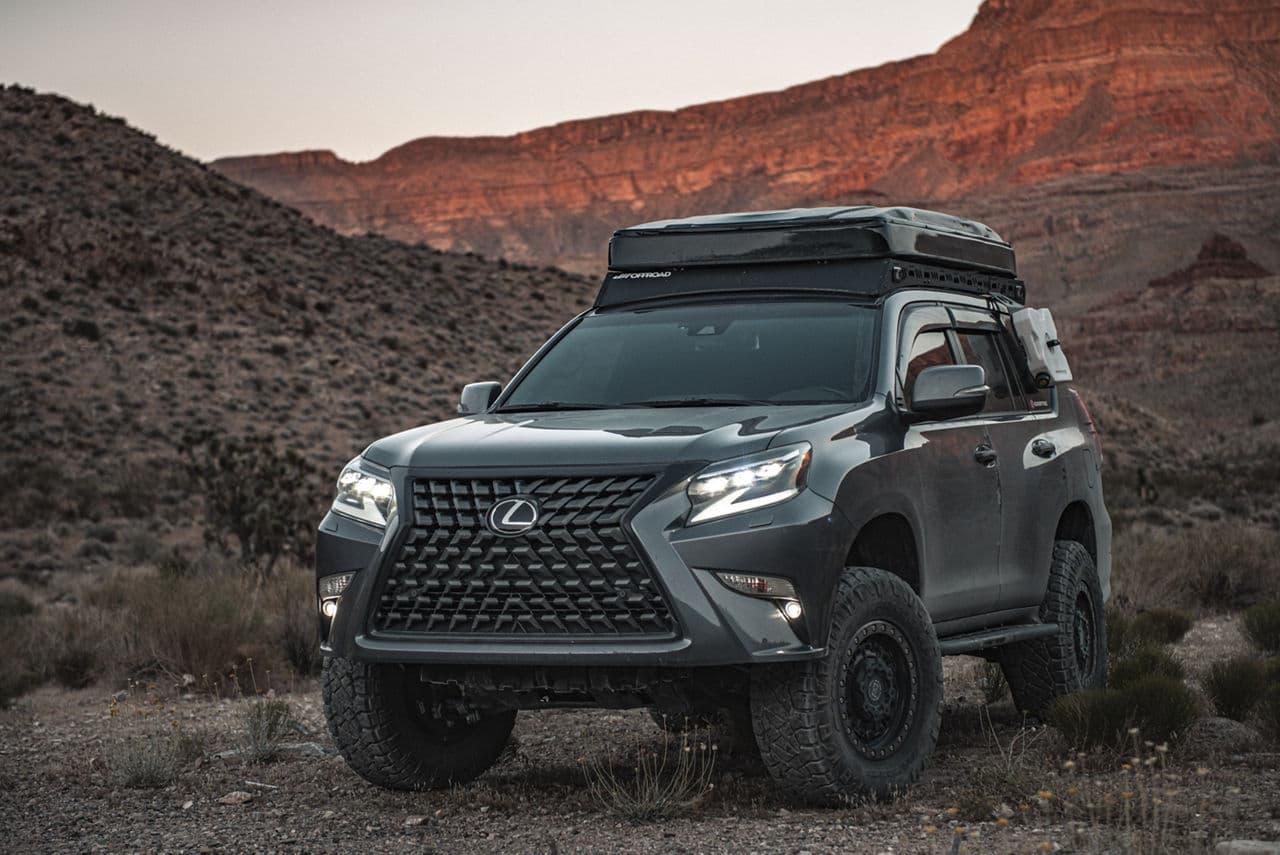 Side profile of 2020 Lexus GX460 with truck suv wheels