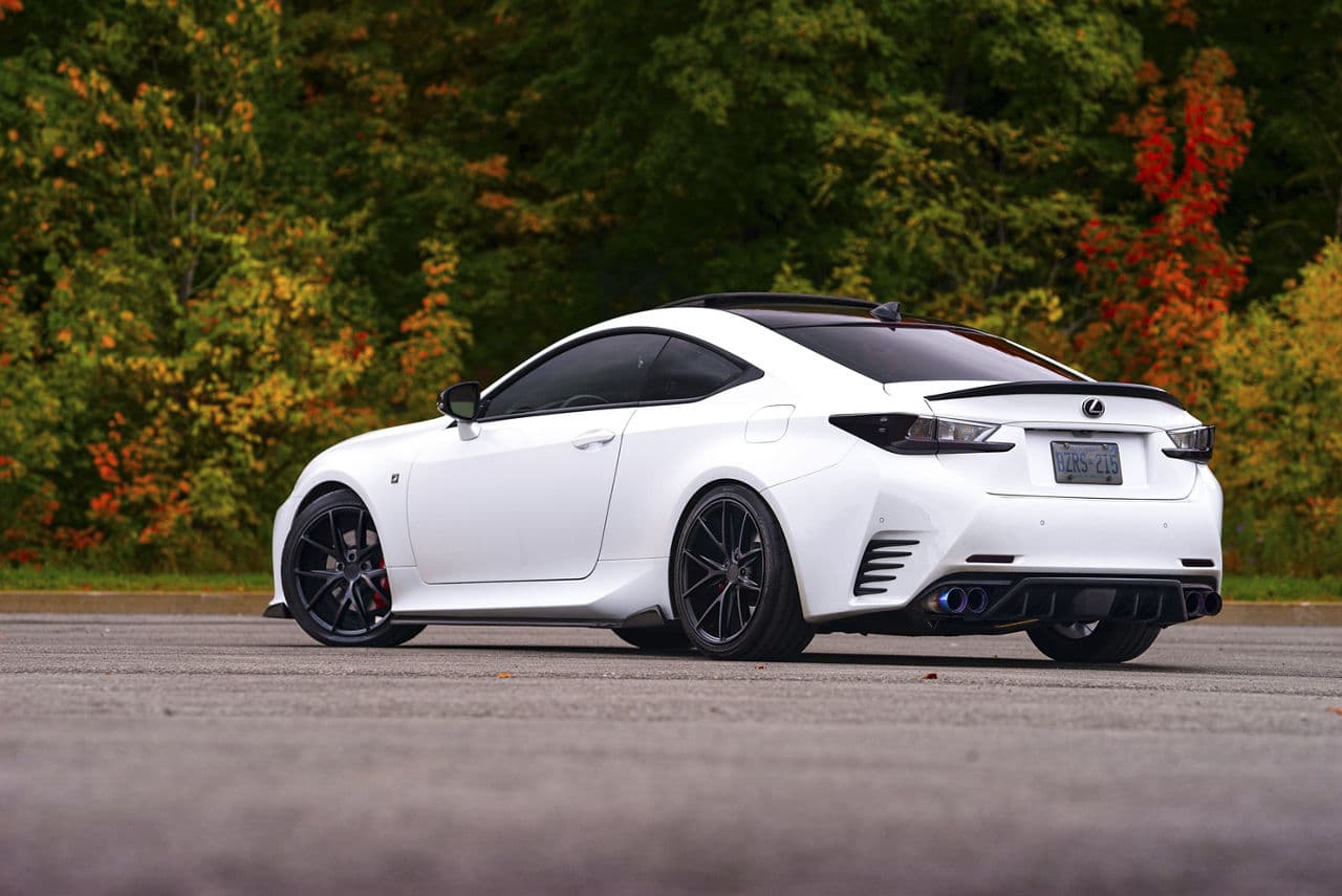 Front view of 2020 Lexus RC with custom build