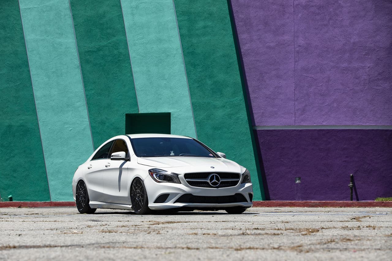 Detail view of 2020 Mercedes-Benz CLA250 with wheels