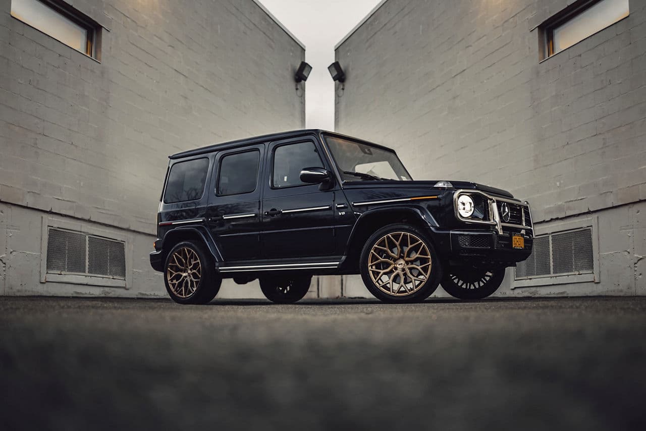 Front view of 2020 Mercedes-Benz G Class with vehicle wraps