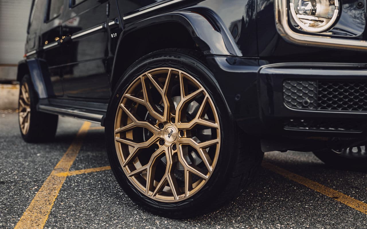 Detail view of 2020 Mercedes-Benz G Class with vehicle wraps