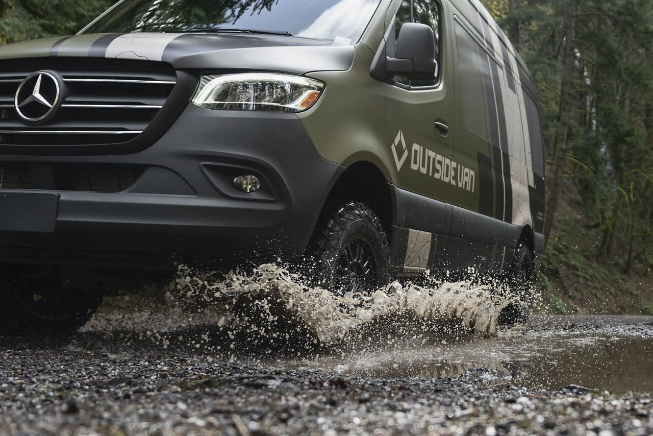 Detail view of 2020 Mercedes-Benz Sprinter with truck suv wheels