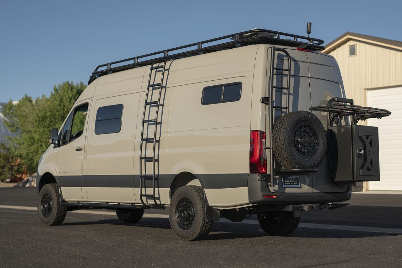 Interior of 2020 Mercedes-Benz Sprinter with truck suv wheels